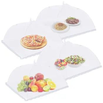 야외 음식 커버, 17x17 인치 접이식 메쉬 푸드 텐트, 야외 피크닉 액세서리, 글램핑 필수품 