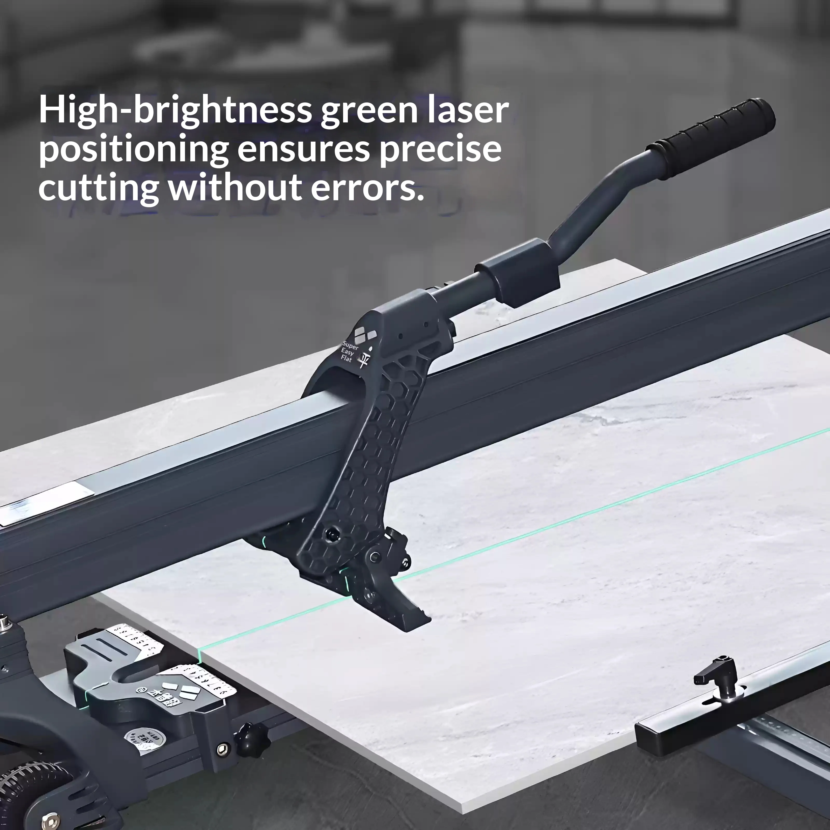 High Precision Manual Tile Cutting Machine Laser Positioning Floor Cutter Push Knife 800mm 1200mm Option for Porcelain Ceramic
