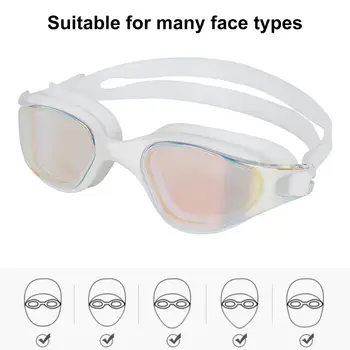 שחייה משקפי שחייה משקפי מגן מקצועי נגד ערפל מקצועי לשחות משקפי מגן עם vuv נוף רחב לגברים נשים עבור דליפה חינם
