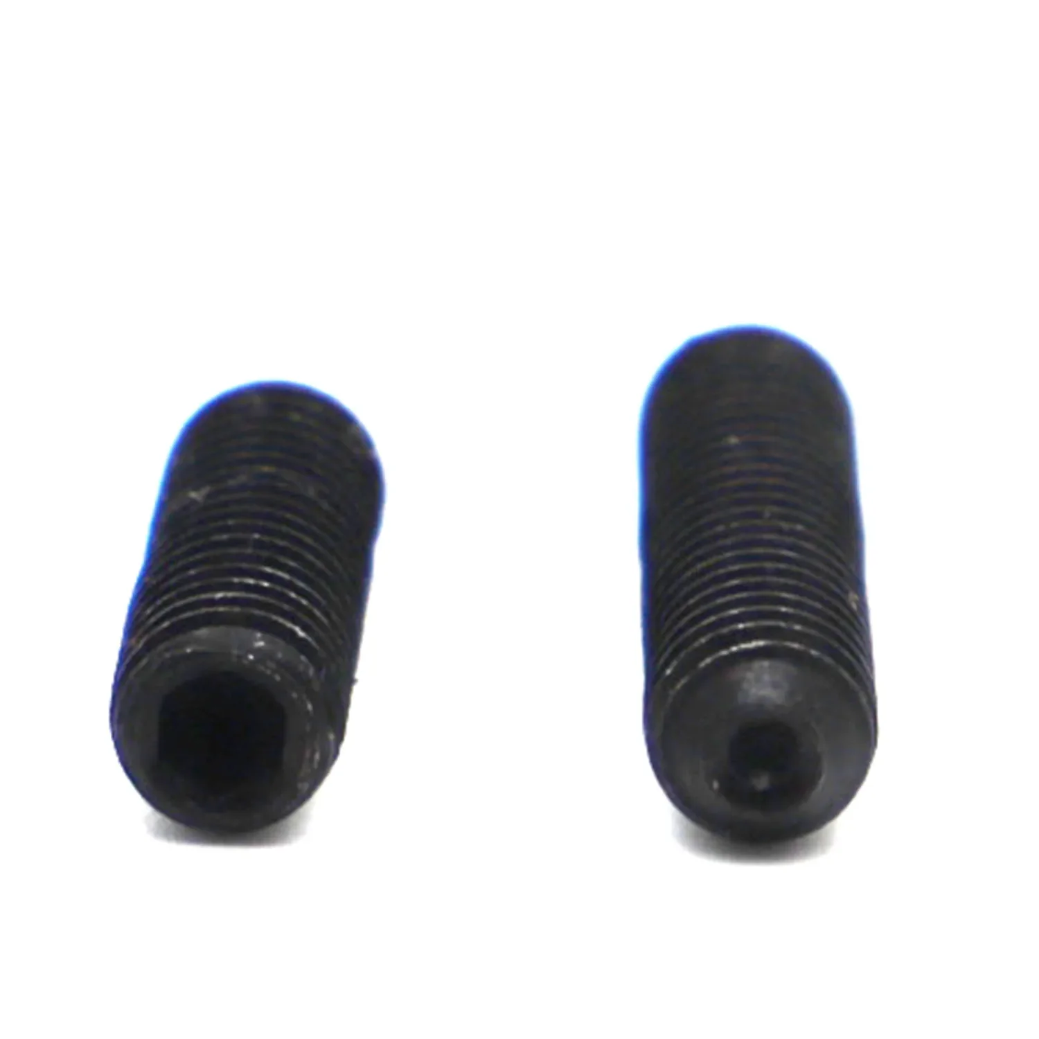 10-50pcs Black Grade 12.9 Steel DIN916 Hex Socket Allen Cup Point Grub Set Screws M1.6 M2 M2.5 M3 M3.5 M4 M5 M6 M8