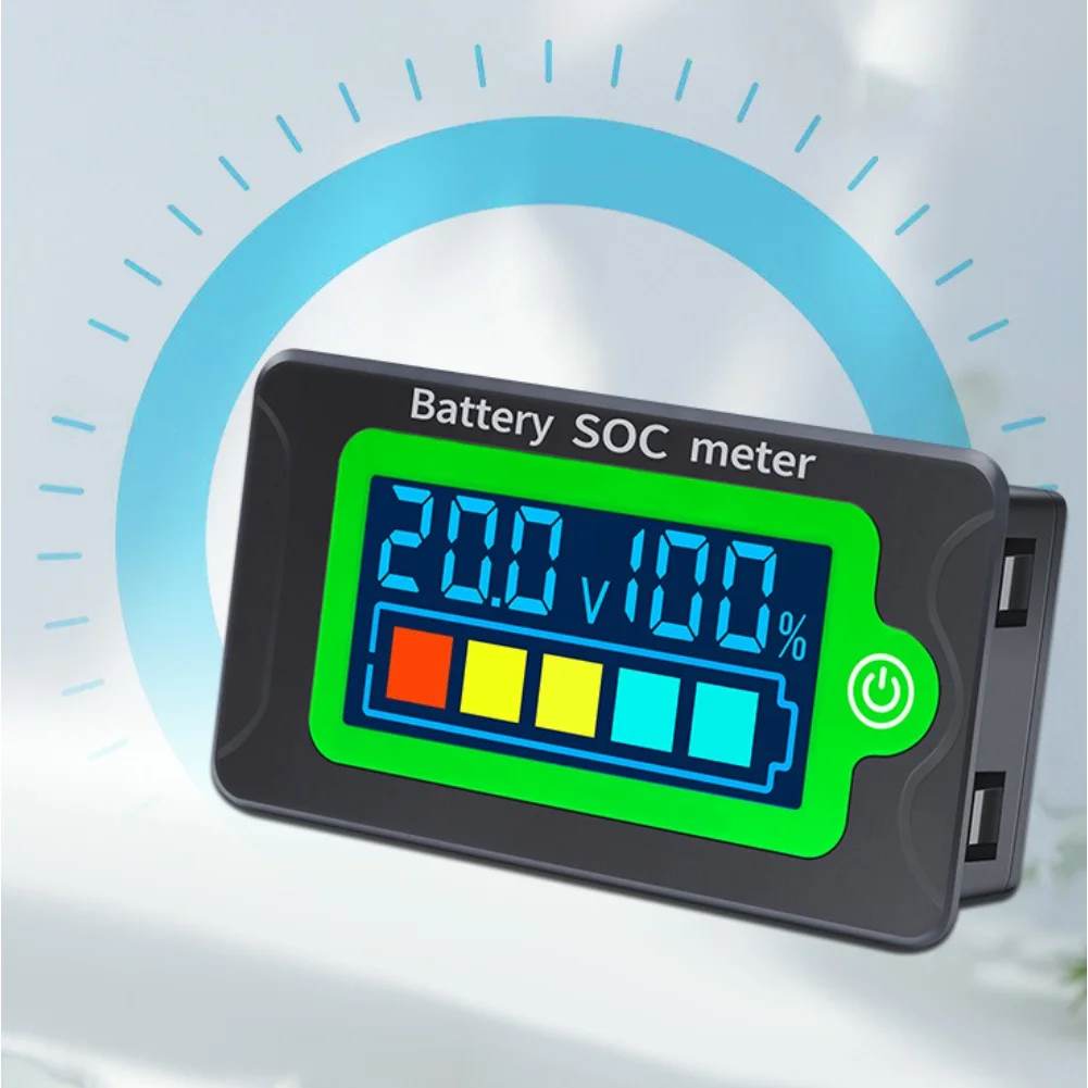 Waterproof Battery Capacity Indicator Voltmeter Digital Display Battery Tester For Test Measurement Tool Accessory