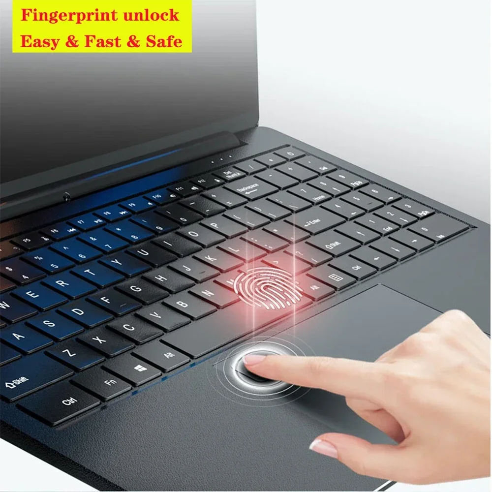 Neue 15,6 billigste 512 Zoll Windows 11 Notebook Laptop 16GB RAM 1TB/256GB/2048GB SSD GB Finger abdruck entsperren Gaming-Computer