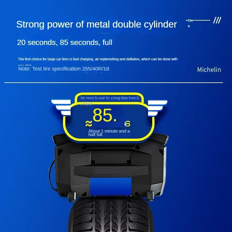 

Small New Car Inflation Pump For Off-road Suv Tyres Dual-cylinder Electric High-pressure Pump With High Power