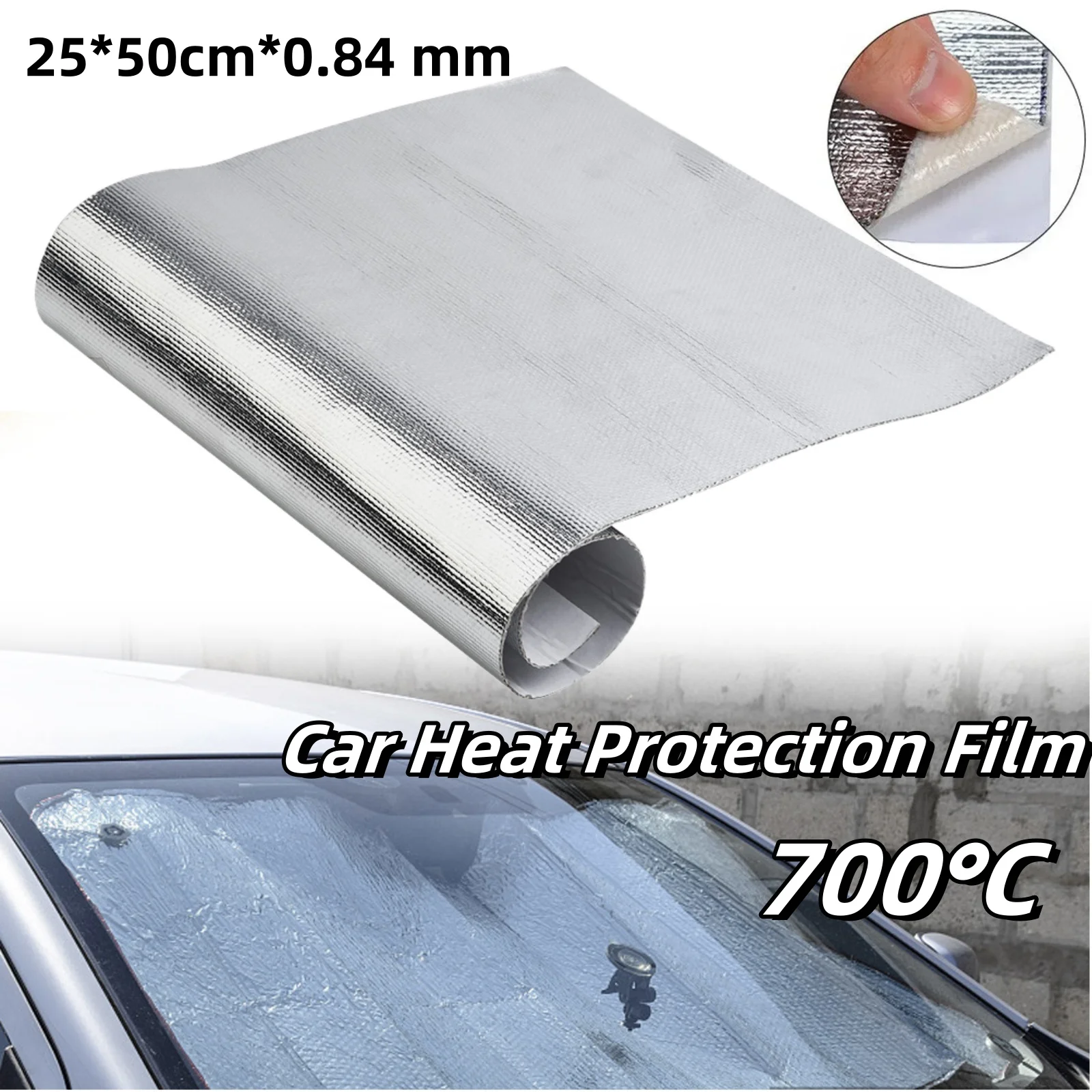 Car Heat Protection Film Fireproof Heat Insulation Mat E-glass Fabric Motorcycle Exhaust Wrap Pipe Header Heat Insulation Roll