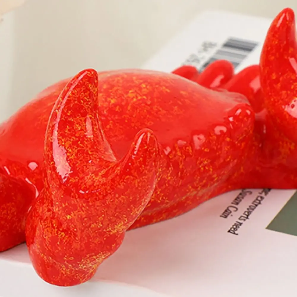 Useful Bright Color Crab Pen Holder Funny Creative Mobile Phone Holder Resin Cute Crab Ornament Office