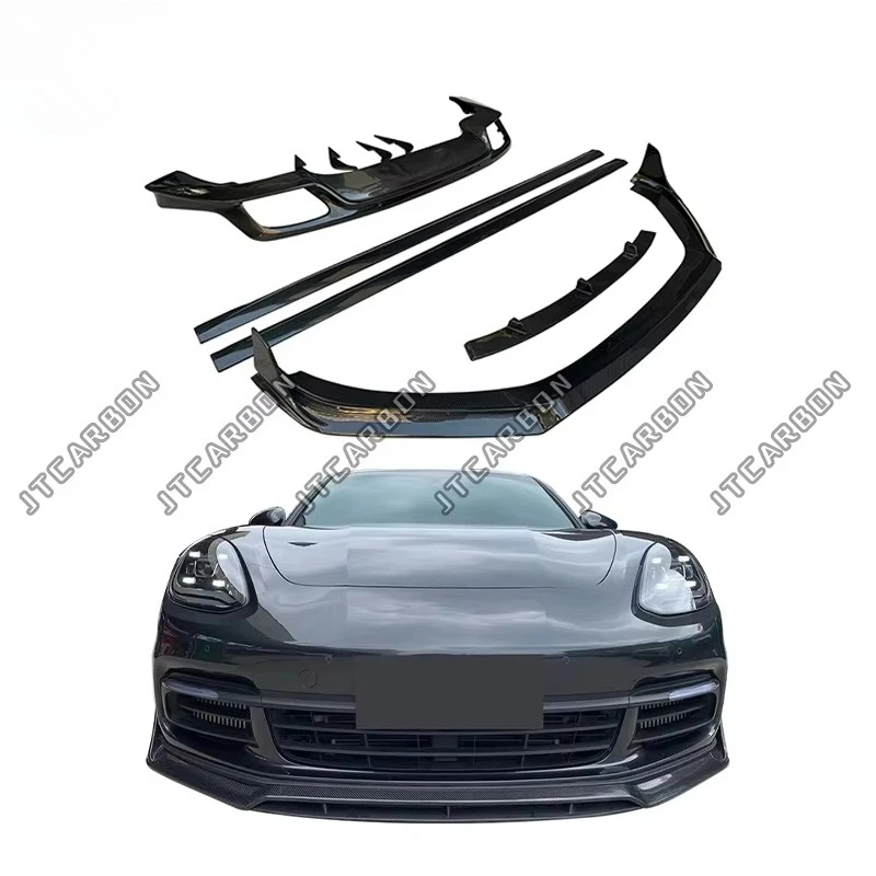 

Комплект обвеса STLF из настоящего карбона: передний сплиттер, боковые юбки, задний диффузор для Porsche Panamera 971