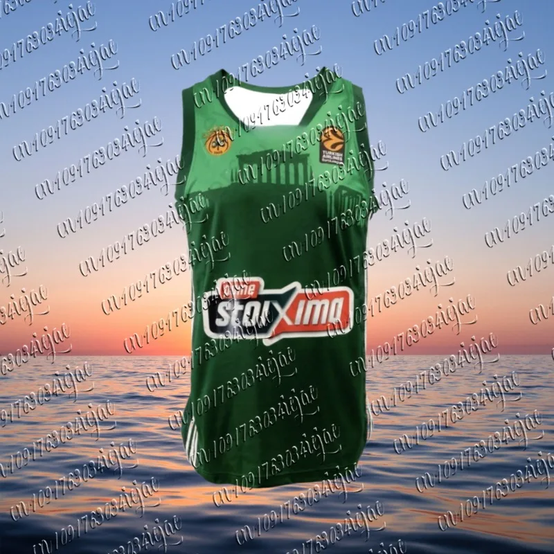 تي شيرت جيرسي للتدريب على المنتخب الوطني لكرة السلة الأوروبي لصيف 2026 للجنسين ملابس مروحة للأطفال والكبار #2