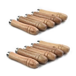 10 Stuks Houten Vijl Handvat Voor 4-6 Inch Vijl Metalen Vijl Hout Rasp Schroevendraaiers Handboormachines Vervangende Vijl Handgereedschap