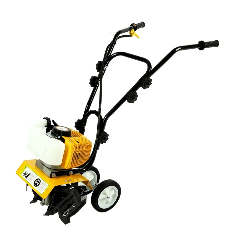 52cc 2stroke soil loosing machine hand push mini power weeder