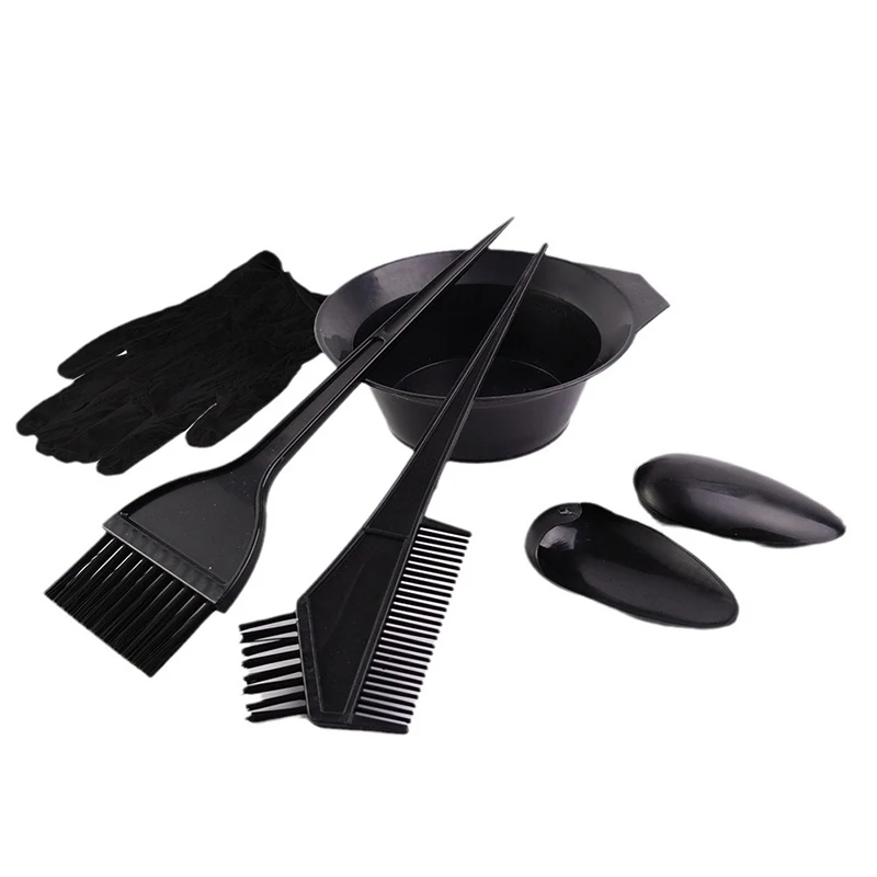 

Hot Sale 5/7/9Pcs Hair Dyeing Kit Hair Color Dye Bowl Stirring Brush For Hair Coloring Bleaching DIY Salon Home Hair Dye Tools