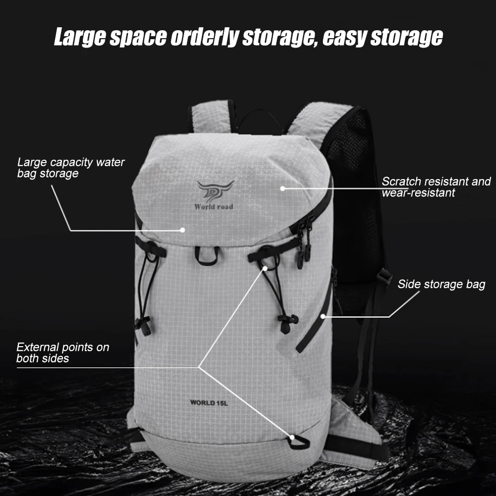 1PCS Hiking Backpack, Waterproof and Wear-resistant Lightweight Backpack Packable,Outdoor Travel Camping Daypack view 4