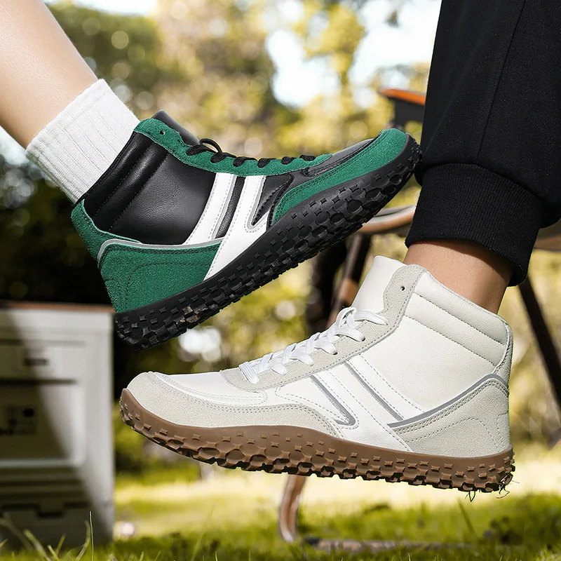 

Hot Sale New Winter Booties Outdoor Waterproof Barefoot Boots for Men Ankle Boots Minimalist Barefoot Non-slip Casual Sneakers