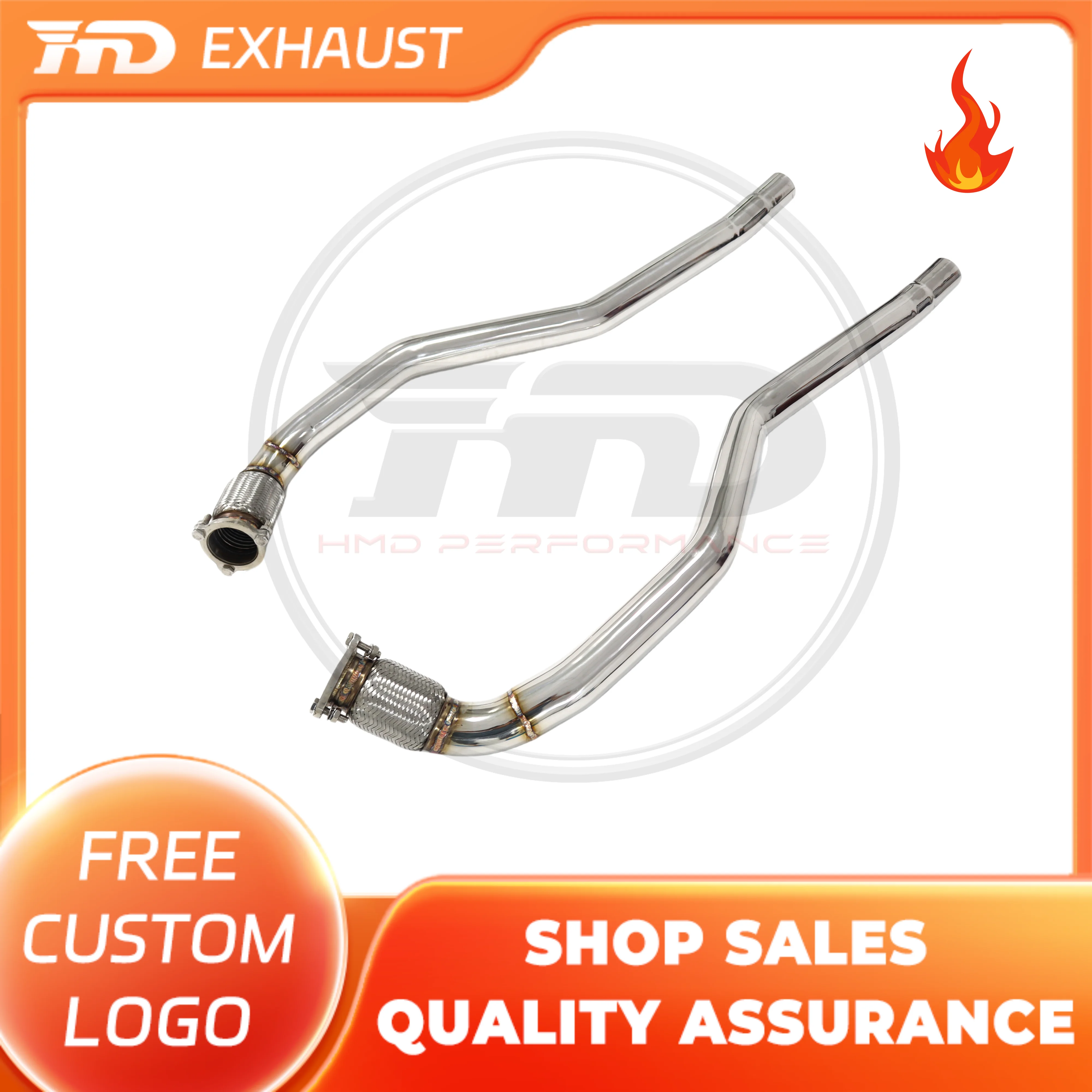 

HMD Exclusive customization Exhaust System Stainless Steel Performance Middle Pipe for Porsche Macan S GTS 3.0T Straight Tube