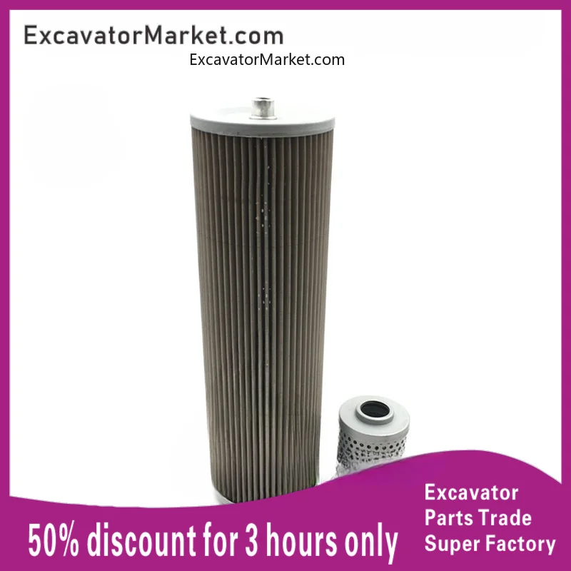 

for Excavator XCMG xe60 65 air filter oil diesel grid hydraulic oil filter element inlet and return pilot filter element