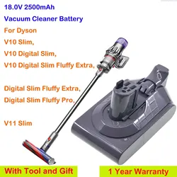 OrangeYu 2500mAh Vacuum Cleaner Battery SV18 for Dyson V10 Slim, V10 Digital Slim, V11 Slim,