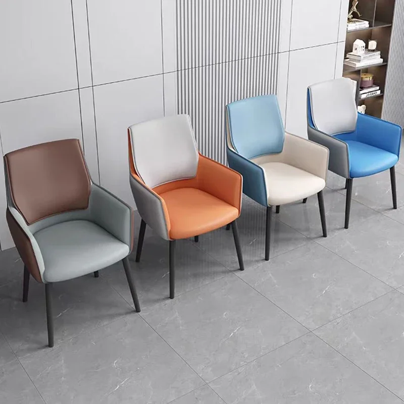 Nordic Lounge Minimalist Dining Chair Designer Iron Luxury Modern Room Dining Library Chair Sillas De Comedor Room Furniture