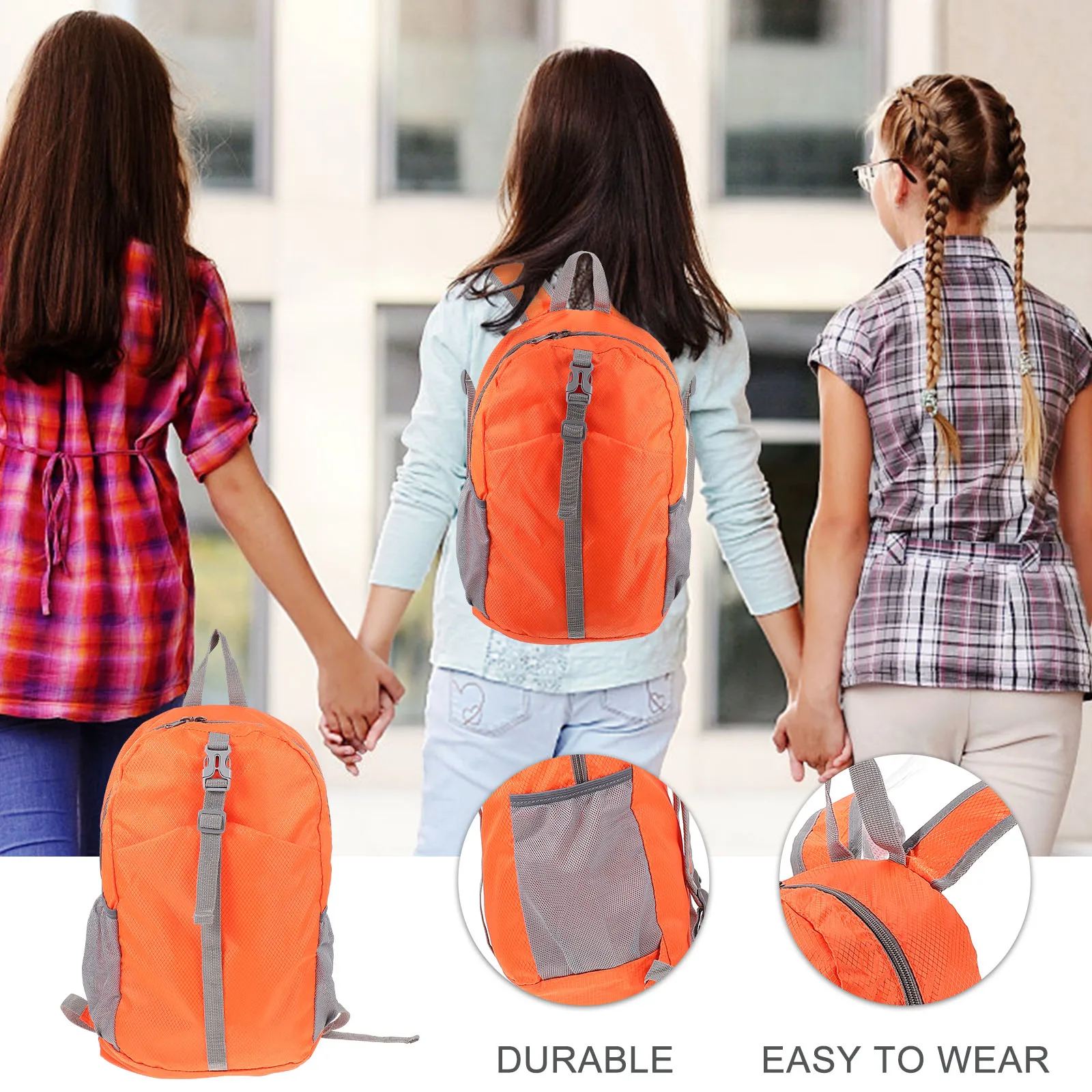 

1pc Waterproof Capacity For Large Capacity Backpack Women Durable Travel Hiking Camping Backpack For Work School Shopping