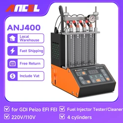ANCEL ANJ400 GDI Piezo Fuel Injector Tester for Car Mortocycle Injector Cleaner Ultrasonic Cleaning Leack Test Diagnostic Tool