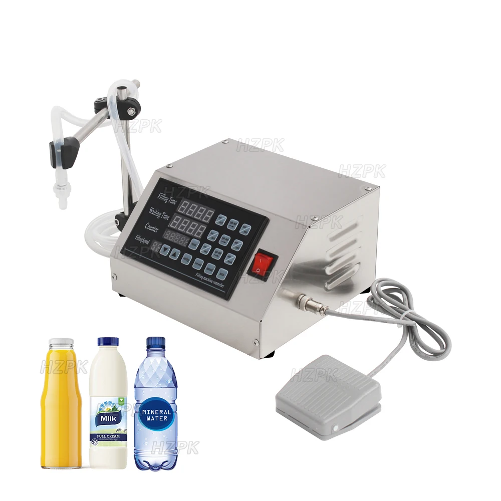 

HZPK Digital Control Pump Perfume Bottle Milk Filling Machine Semi Automatic For Liquids