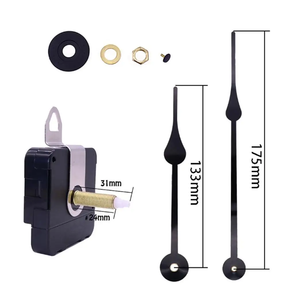 DIY Replacement Quartz Clock Mechanism Movement Battery Operated Wall Clock