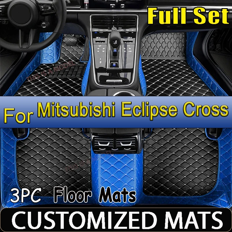 Car Floor Mats For Mitsubishi Eclipse Cross 2018 2019 2020 Custom Auto Foot Pads Automobile Carpet Cover Interior Accessories