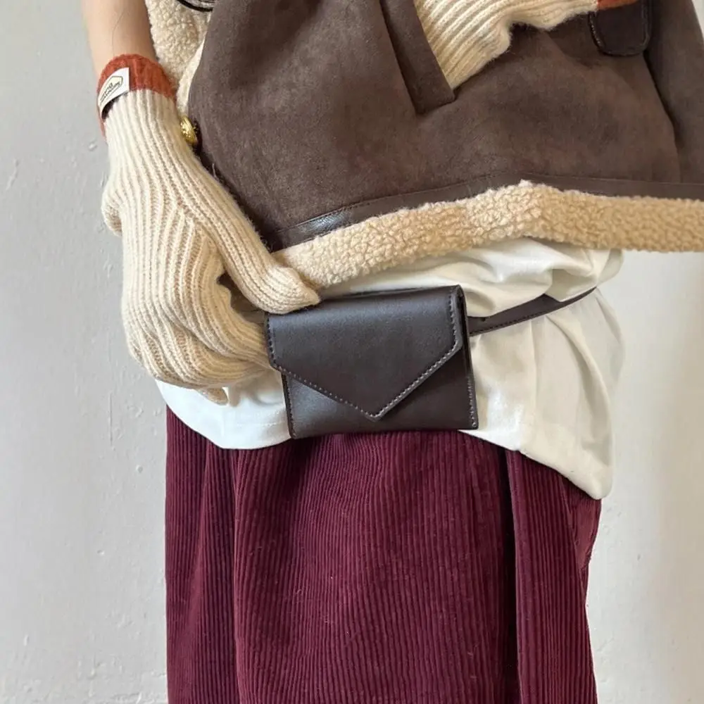 

Элегантная мини-сумка на пояс, кожаная регулируемая поясная сумка, съемная женская сумка через плечо