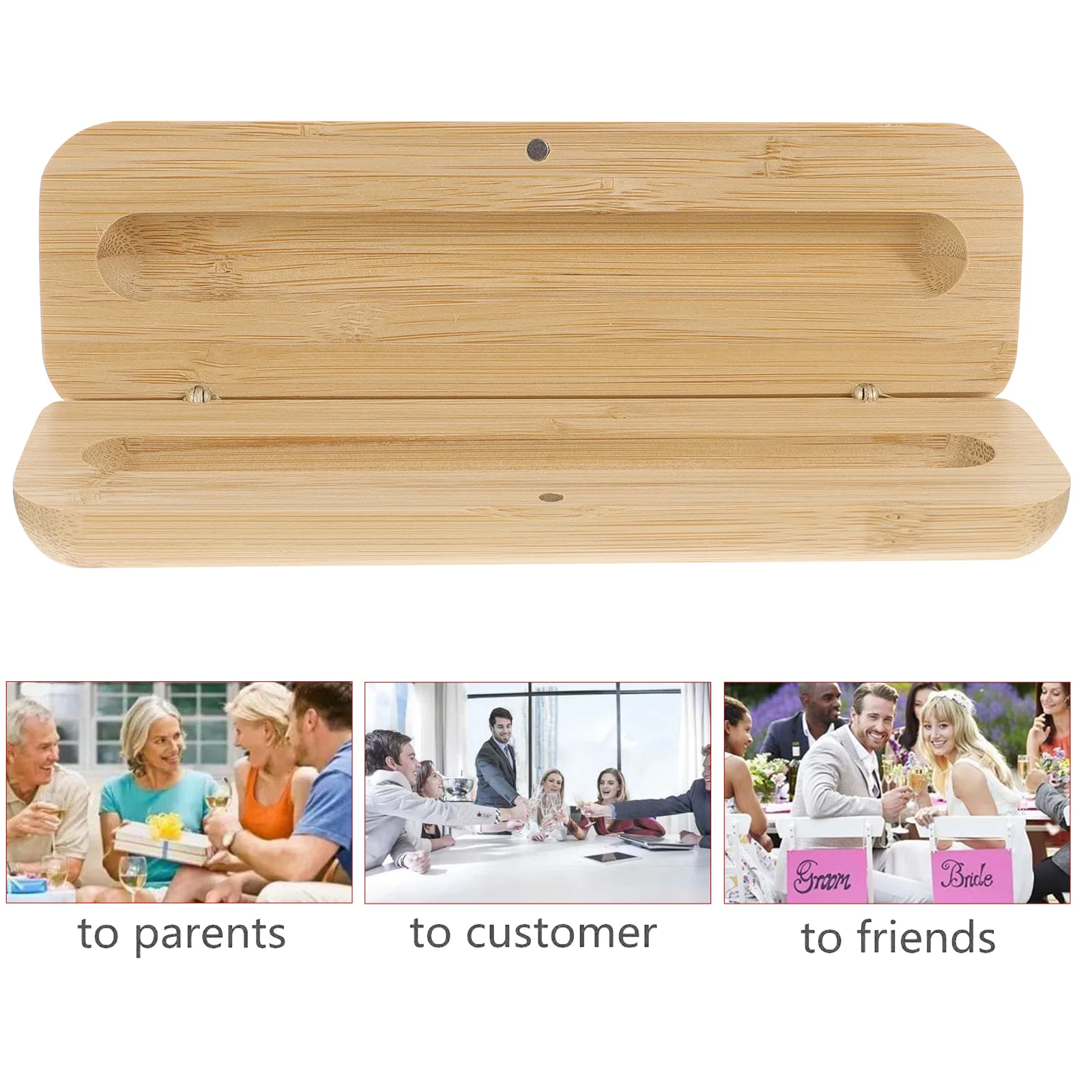 1 قطعة حافظة أقلام خشبية صنعة جيدة منظم قرطاسية سهلة الحمل صندوق القلم مقلمة اللوازم المكتبية صندوق رصاص