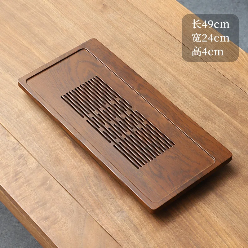 

Simple Style Nan Bamboo Flower Pear Color Storage Drainage Dual-purpose Tea Tray Tea Table Kung Fu Tea Accessories Home Gift