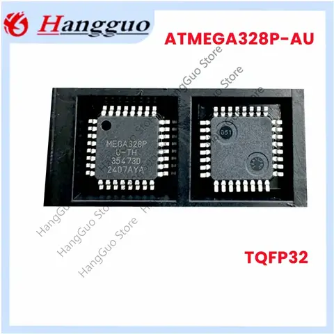 5pcs/Lot  New Original ATMEGA328P-AU MEGA328P-AU MEGA328P 328P TQFP-32 32TQFP  8-bit microcontroller IC chip