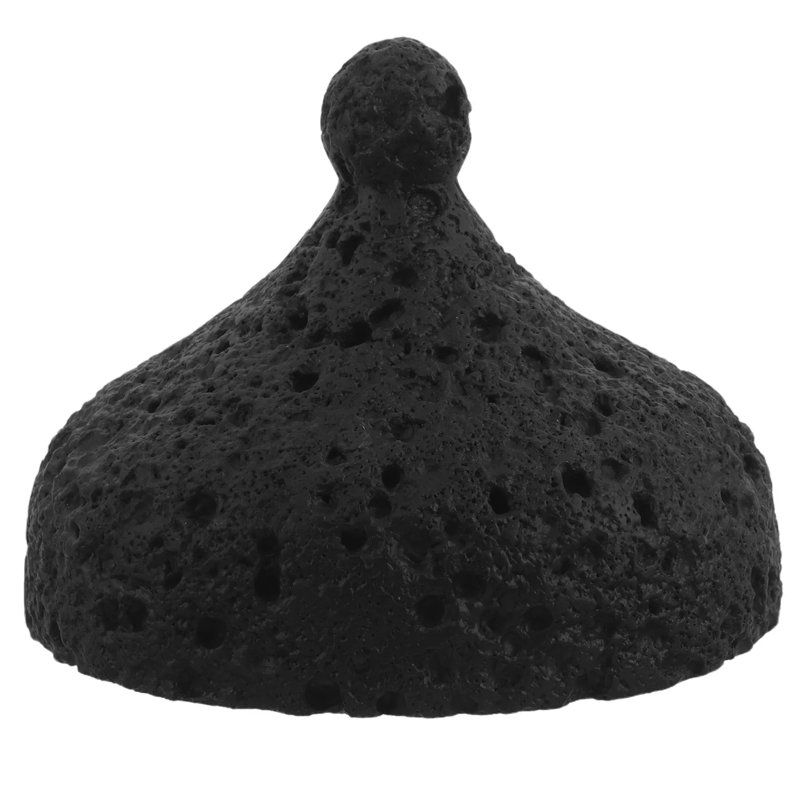 Smoker Dome Lid 4.7 Inch Fake Volcano Textured Smoking Cloche Cover for Seafood Sushi Caviar Dessert Molecular Cuisine Tabletop