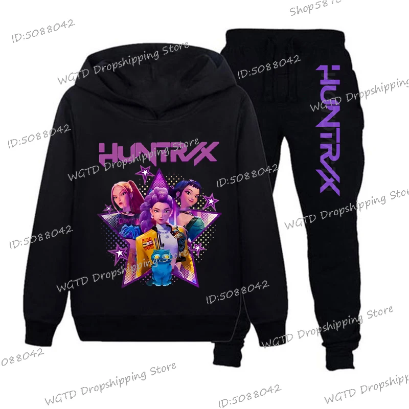 

Children's Clothing KPop Demon Hunters Hoodie+Pants Suit Boys Girls Tracksuit Autumn Hoody KPop Demon Hunters Tracksuit Gifts