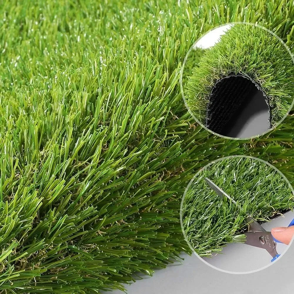 

Artificial Grass Lawn Realistic Synthetic Mat, Indoor Outdoor Garden Lawn Landscape for Pets,Fake Faux Artificial Grass Lawn