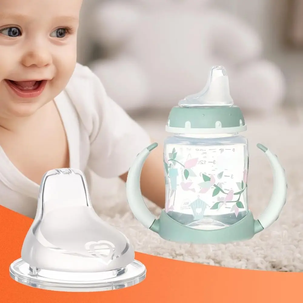 4 Packs Food Grade Silicone Learner Cup Spout Leak-Proof Design BPA-Free Sippy Cups Spout for NUK Learner Cup & Active Cup