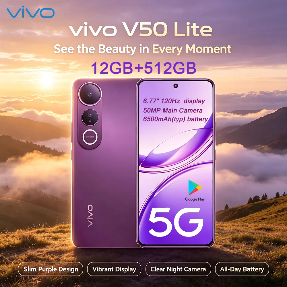 VIVO V50 Lite Unlocked 5G Smartphone 6.77
