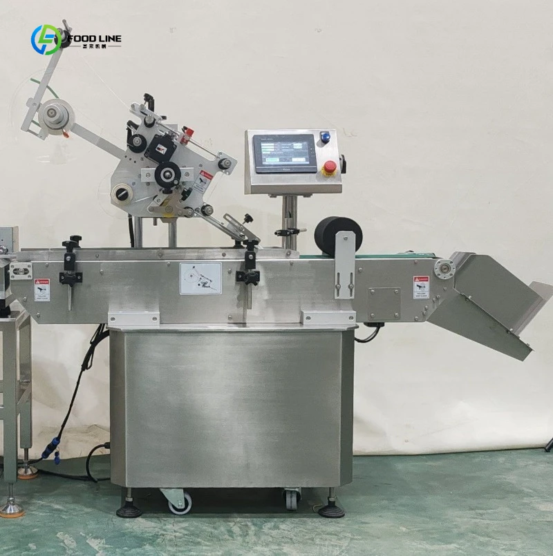 Labeling Machine Continuous Label Applicator For Cosmetic Production Bottle And Box FL Customized