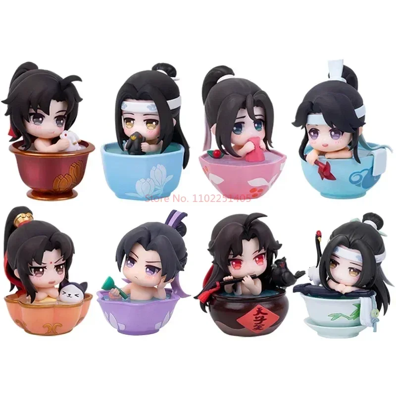 Wei Wuxian Lan Wangji Figures Mo Dao Zu Shi Q Version Of Hand Summer Mu Song Animation Dolls Birthday Friend Collection Gifts