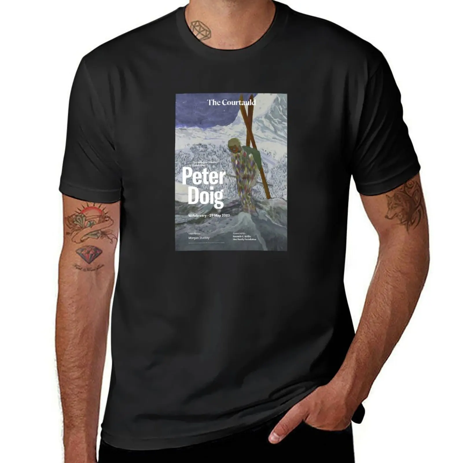 The Courtauld Exhibition Peter Doig T-Shirt sublime summer top mens champion t shirts