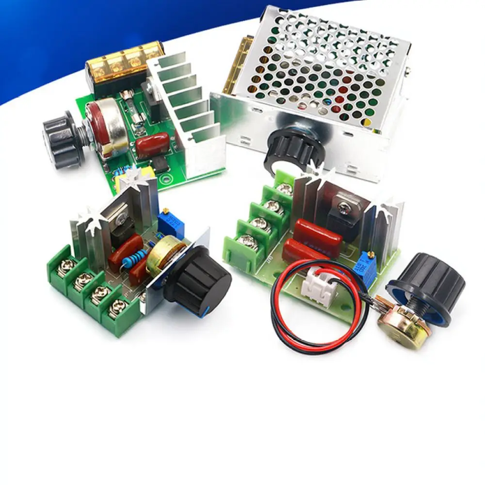 Precision SCR Voltage Regulator Module 4000W 220V Speed Controller For Light Dimming Heater Control Industrial Power Supply