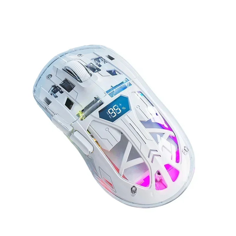 Ziyoulang A2 Wireless Bluetooth Dual Mode Mouse trasparente PAW3212 4000pdi Esports Mouse da gioco Laptop Office Gamer Accessori