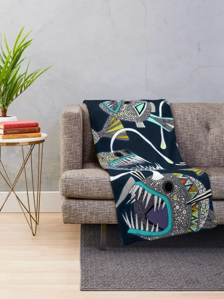 deep sea anglerfish Throw Blanket Luxury Thicken Extra Large Throw Personalized Gift Blankets