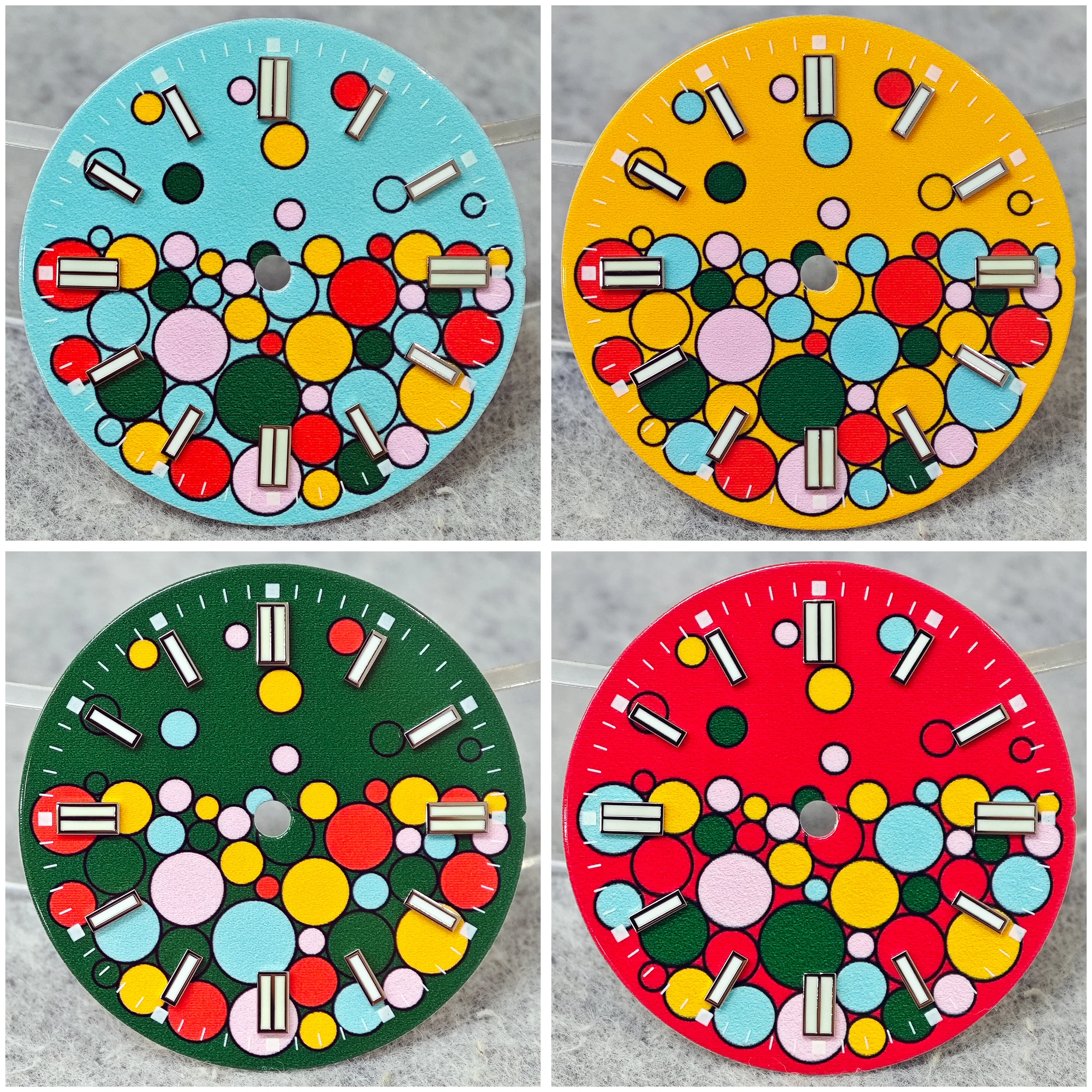 NH35 dial balloon pond porcelain baking paint process high-quality dial for NH35/8215/2824 movement