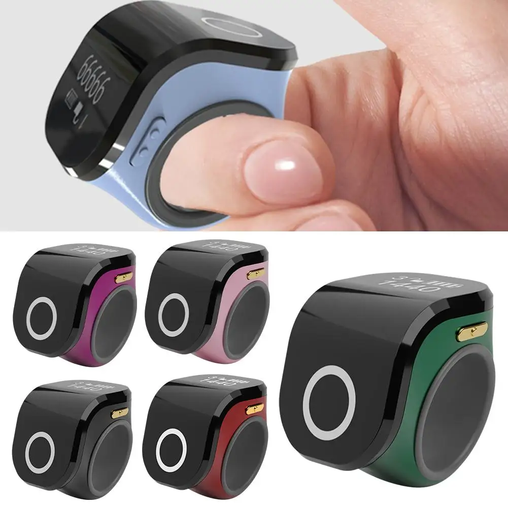 

Ring Fitness Counter Intelligent Battery Display Counter Waterproof Touch Screen Ethnic Electronic Digital Hand Press Counter