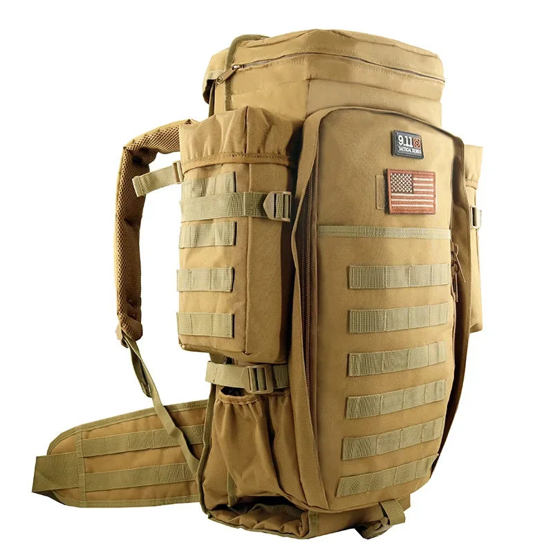 70L Plecak taktyczny o dużej pojemności dla mężczyzn Outdoor Hiking Bag Sports Attack Hunting Camping Rucksack Expanding Ba