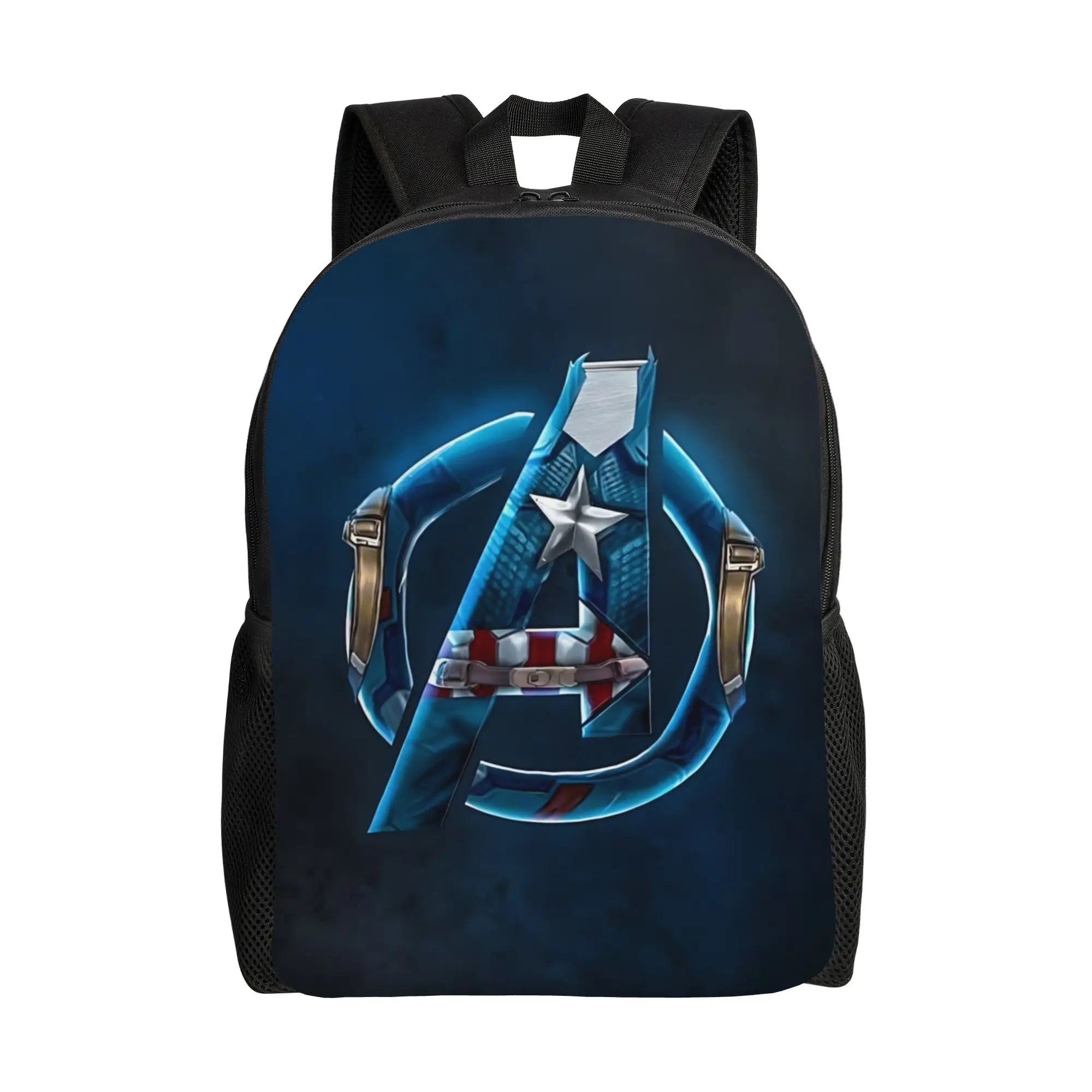 

1PC Everyday Backpacks Captain America Daypack The Avengers Super Quality For School Sturdy Shoulder Rucksack