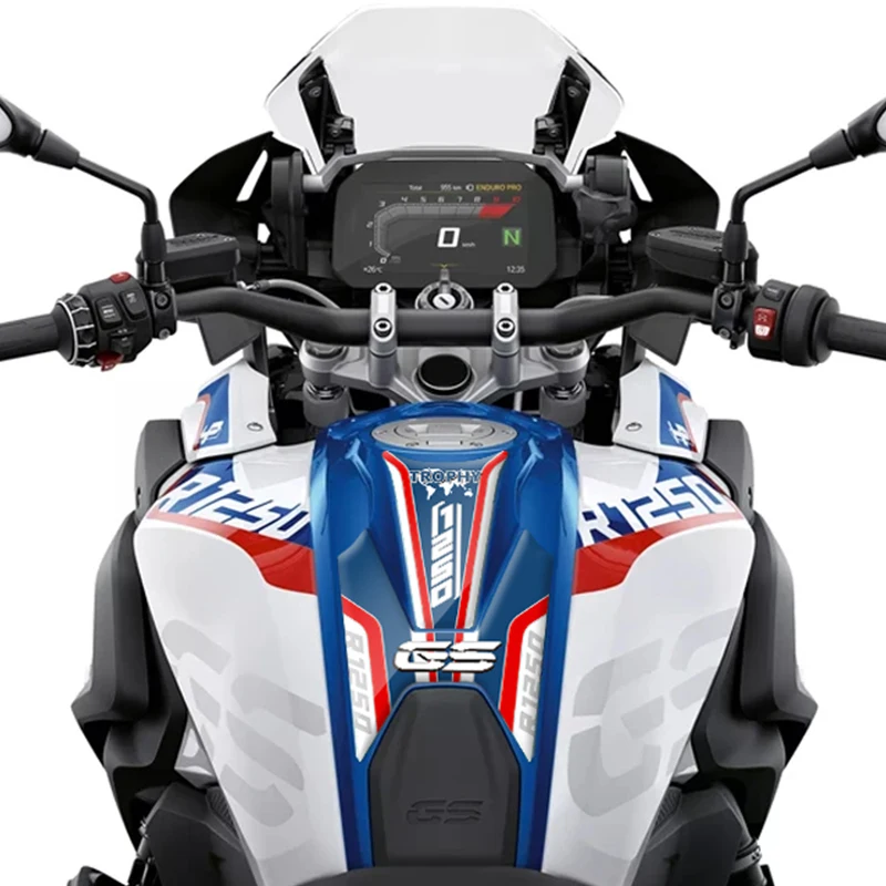 Motorrad Tank Pad 3D Lacks chutz Aufkleber für BMW R1250gs Trophäe Edition 2019 2020 2021 2022 2023 Aufkleber