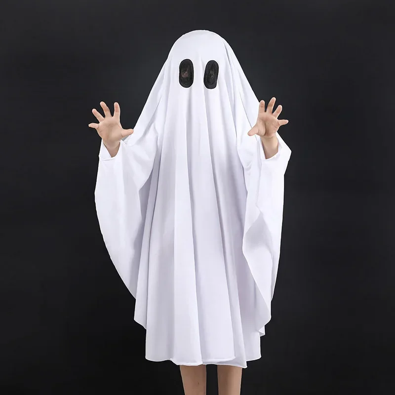 Kids Halloween Cosplay Ghost Cloak Costumes Anime No Face Role Play Carnival Dress Up Outfit Party Horror Elf Disfraz Hombre