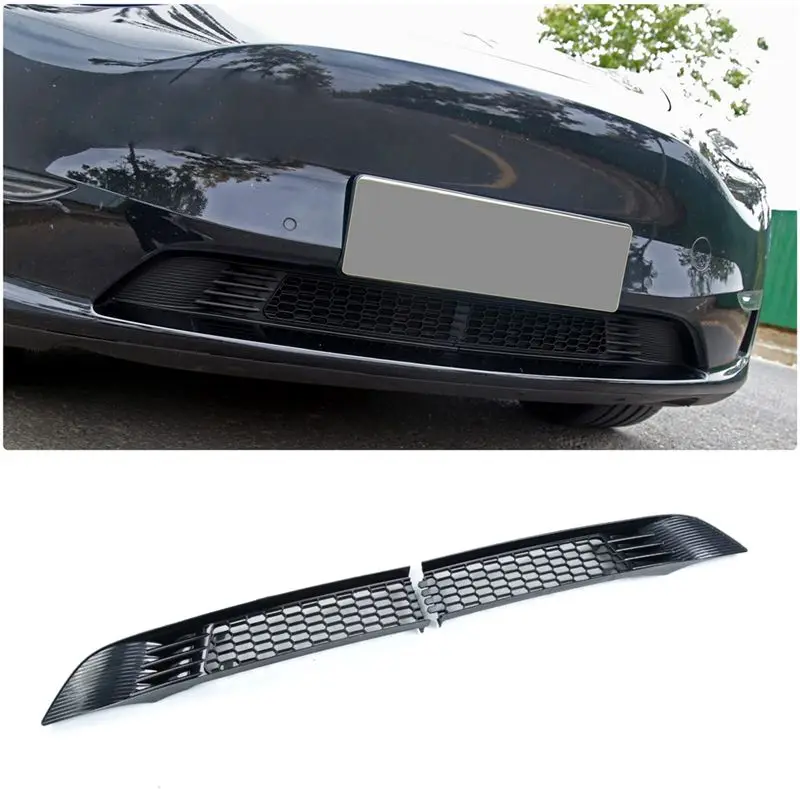 A73X-For Tesla Model 3 2021 2022 2023 Front Grill Mesh, Grid Insert Net Air Inlet Vent Grille Cover Accessories