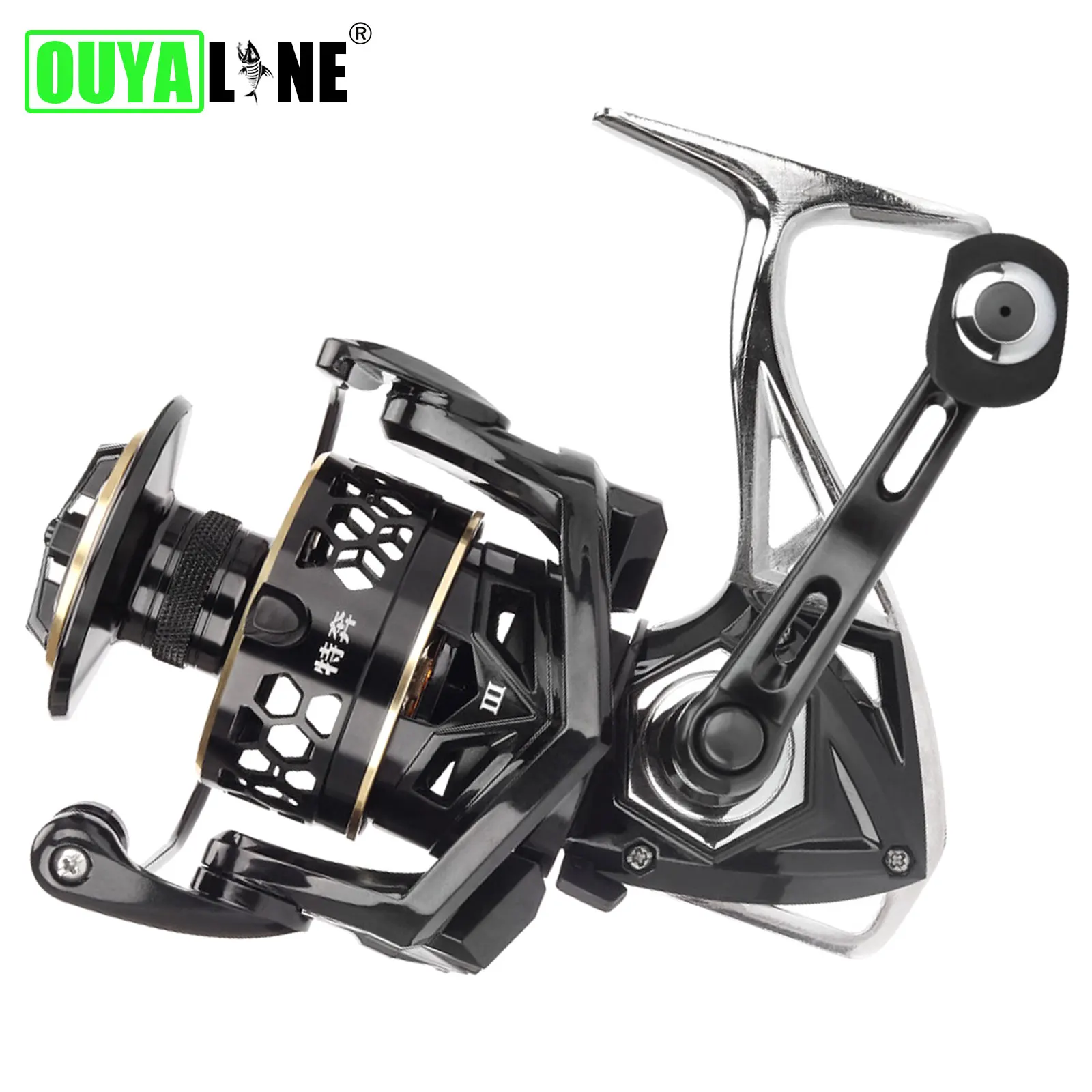 

Spinning Fishing Reel GTS Ⅲ2000-6000 4.9:1/5.0:1 8+1BB Max Drag 15kg All Metal Body Saltwater For Carp Reels Carretilha De Pesca