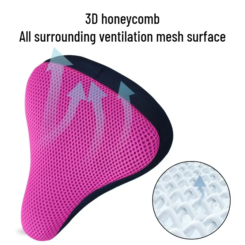 1/2pcs Bicycle Mesh Cover Mountain Bike Cotton Car Seat Cushion Cover Bicycle Saddle Insulation Breathable Cycling Accessories view 5