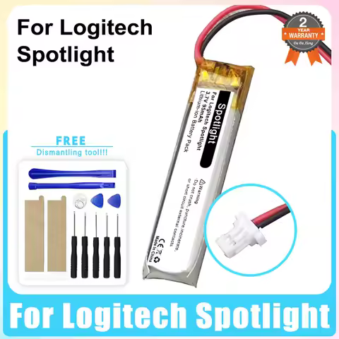Brand-New Replacement Battery for Logitech Spotlight PPT Li-Po